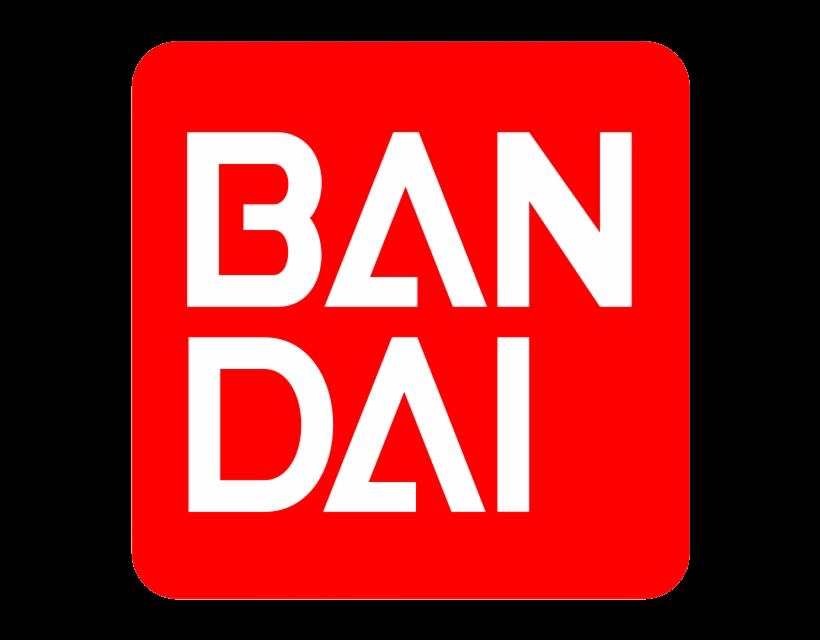 Bandai's iconic logo in vibrant red, representing the premier brand for high-quality collectibles and action figures, available at Generation Strange.
