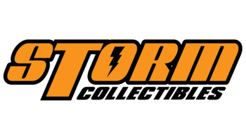 Storm Collectibles' iconic logo, symbolizing highly detailed action figures inspired by video games, movies, and combat sports, available at Generation Strange.