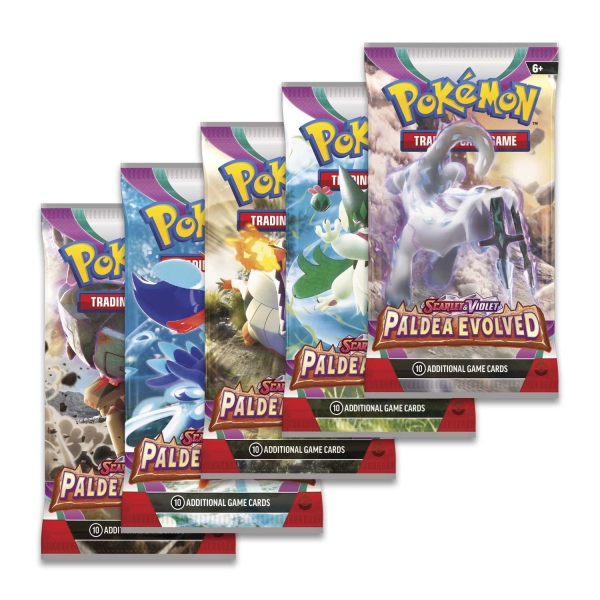 
                  
                    A Pokémon TCG: Scarlet & Violet—Paldea Evolved Booster Display Box from Generation Strange, containing 36 booster packs. Each pack promises a variety of 10 cards, including evolved forms of popular Pokémon and exciting newcomers.
                  
                