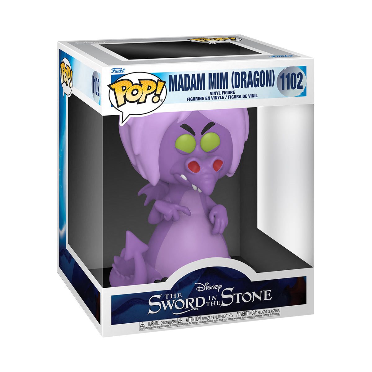 Funko Pop! Disney: The Sword in the Stone - Super Sized 6" Madam Mim as Dragon