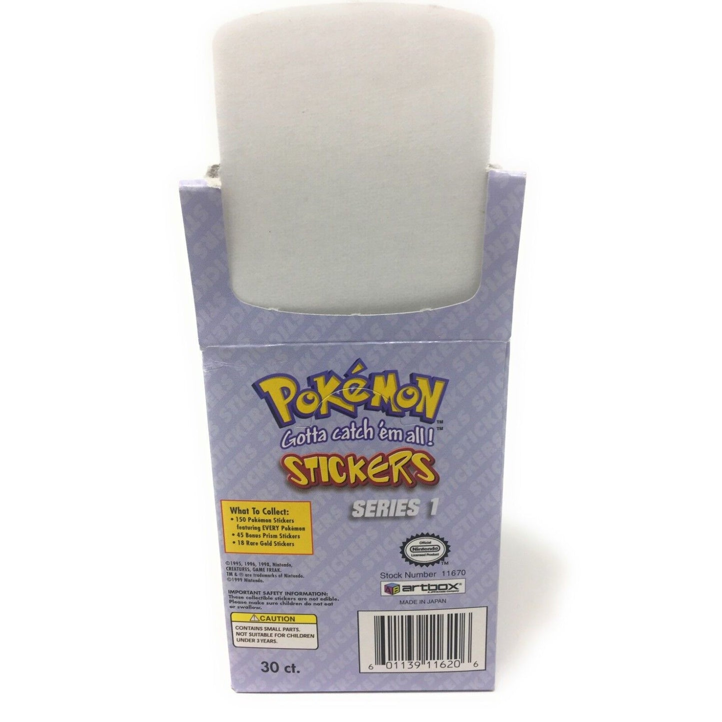 Pokemon Stickers Series 1 Box