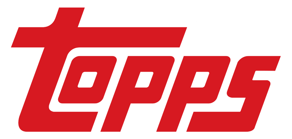 Topps' iconic logo, symbolizing the world of sports and entertainment trading cards, available at Generation Strange.