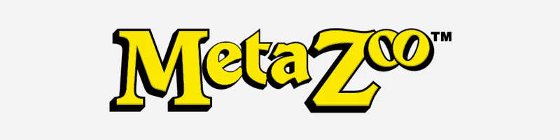 Metazoo's iconic logo, symbolizing an enchanting trading card game with mythical creatures and captivating artwork, available at Generation Strange.