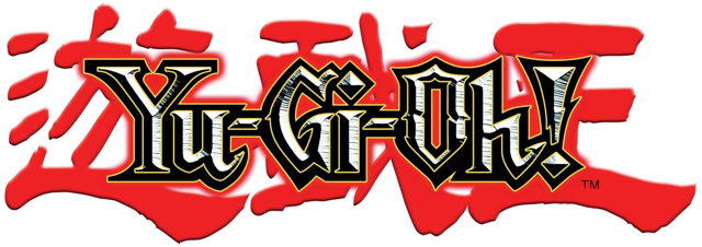 Recognizable logo of the popular Yu-Gi-Oh franchise, featuring distinct lettering and design. Discover the world of dueling and collectible cards with Yu-Gi-Oh
