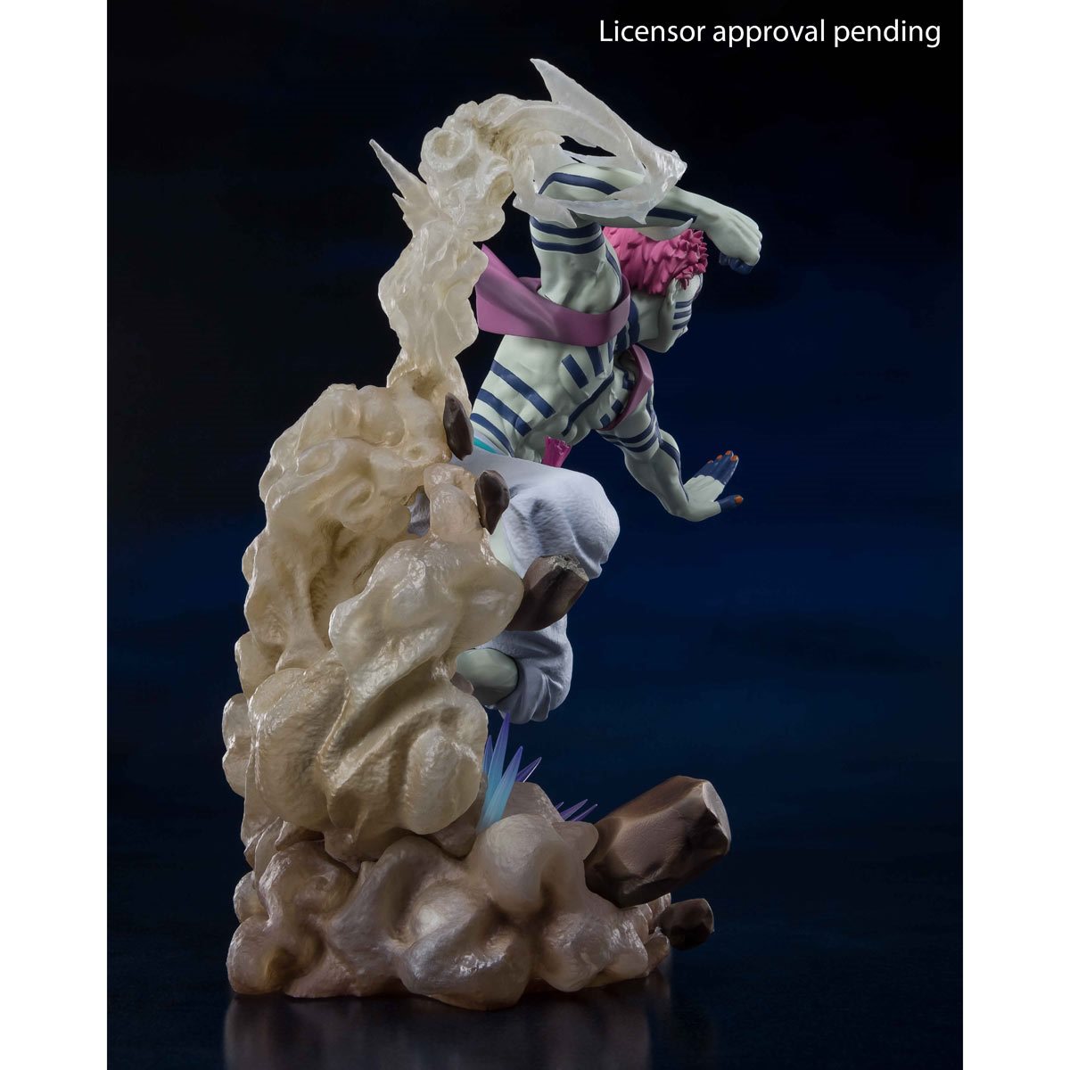 
                  
                    A striking FiguartsZERO Akaza (Upper Three) figure from "Demon Slayer: Kimetsu no Yaiba the Movie: Mugen Train", standing at 7.09 inches. The fixed-pose figure showcases Akaza's fierce battle expression.
                  
                