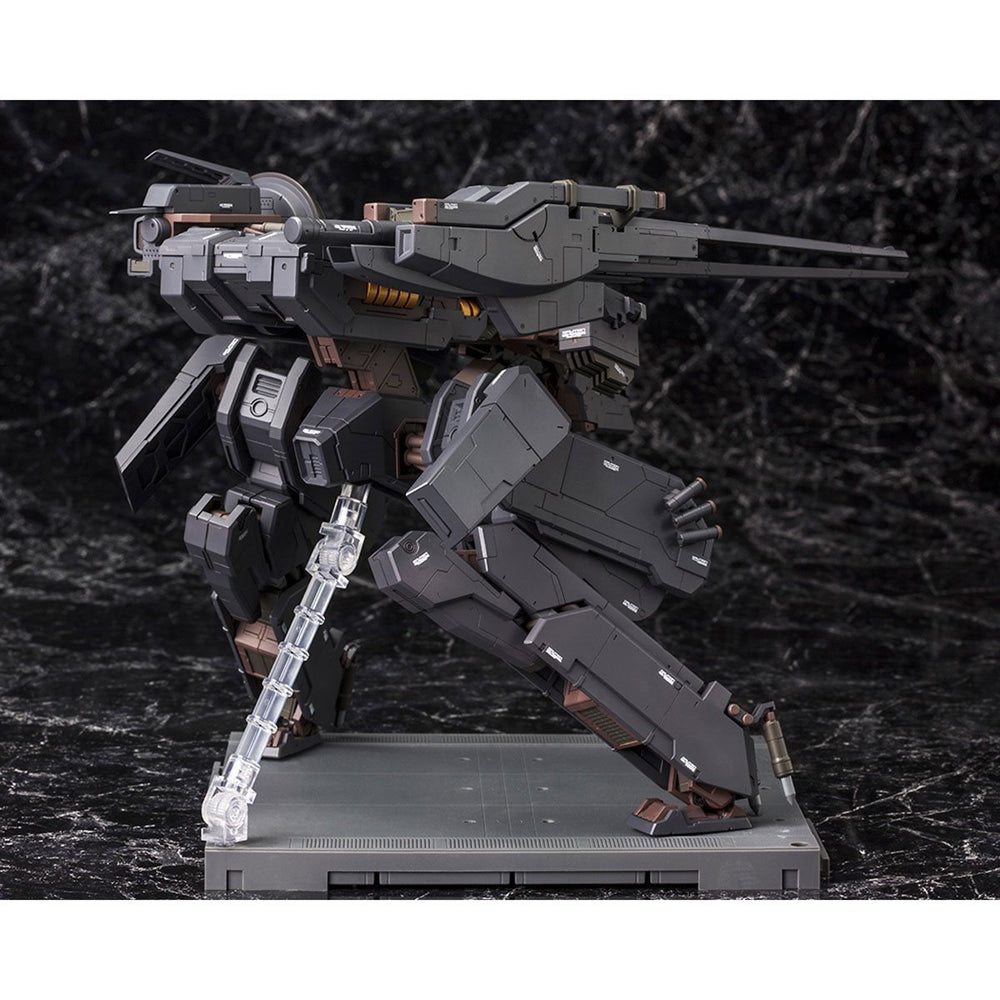 
                  
                    Metal Gear Solid METAL GEAR REX Black Version 1:100 Scale Model Kit featuring a sleek black REX, four unpainted mini-figures, new decals, and a hangar-themed base.
                  
                