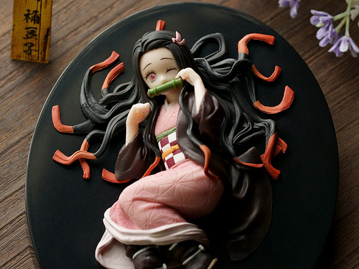 
                  
                    Demon Slayer: Kimetsu no Yaiba Ichibansho Nezuko Kamado (Hold the Sword at Dawn) Figure - A highly detailed plastic figure of Nezuko Kamado from the anime series. Stands approximately 4.7 inches (11.94cm) tall.
                  
                