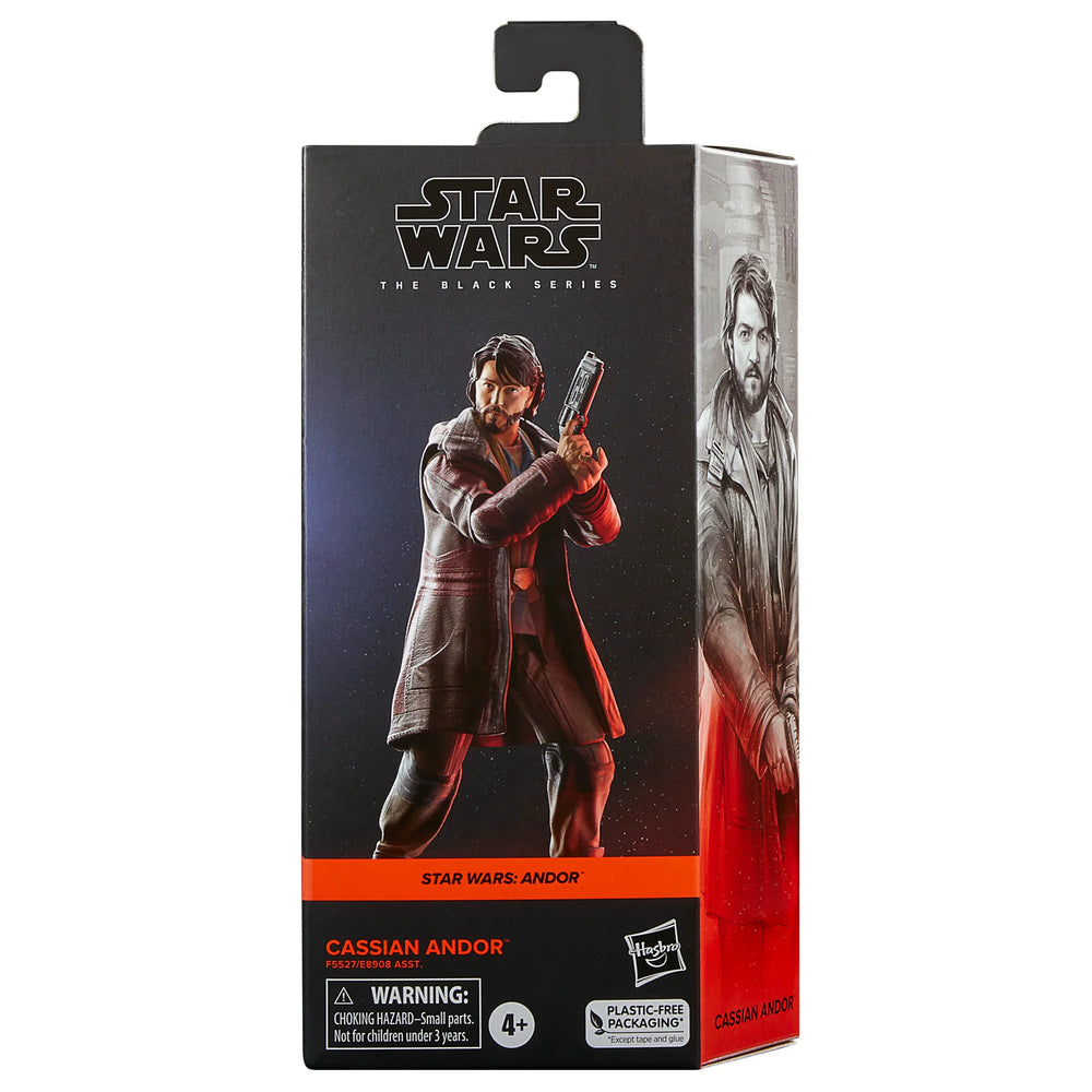 
                  
                    A Star Wars The Black Series Cassian Andor action figure, detailed to look like the character from Star Wars: Andor, complete with a character-inspired accessory and multiple points of articulation for dynamic posing.
                  
                