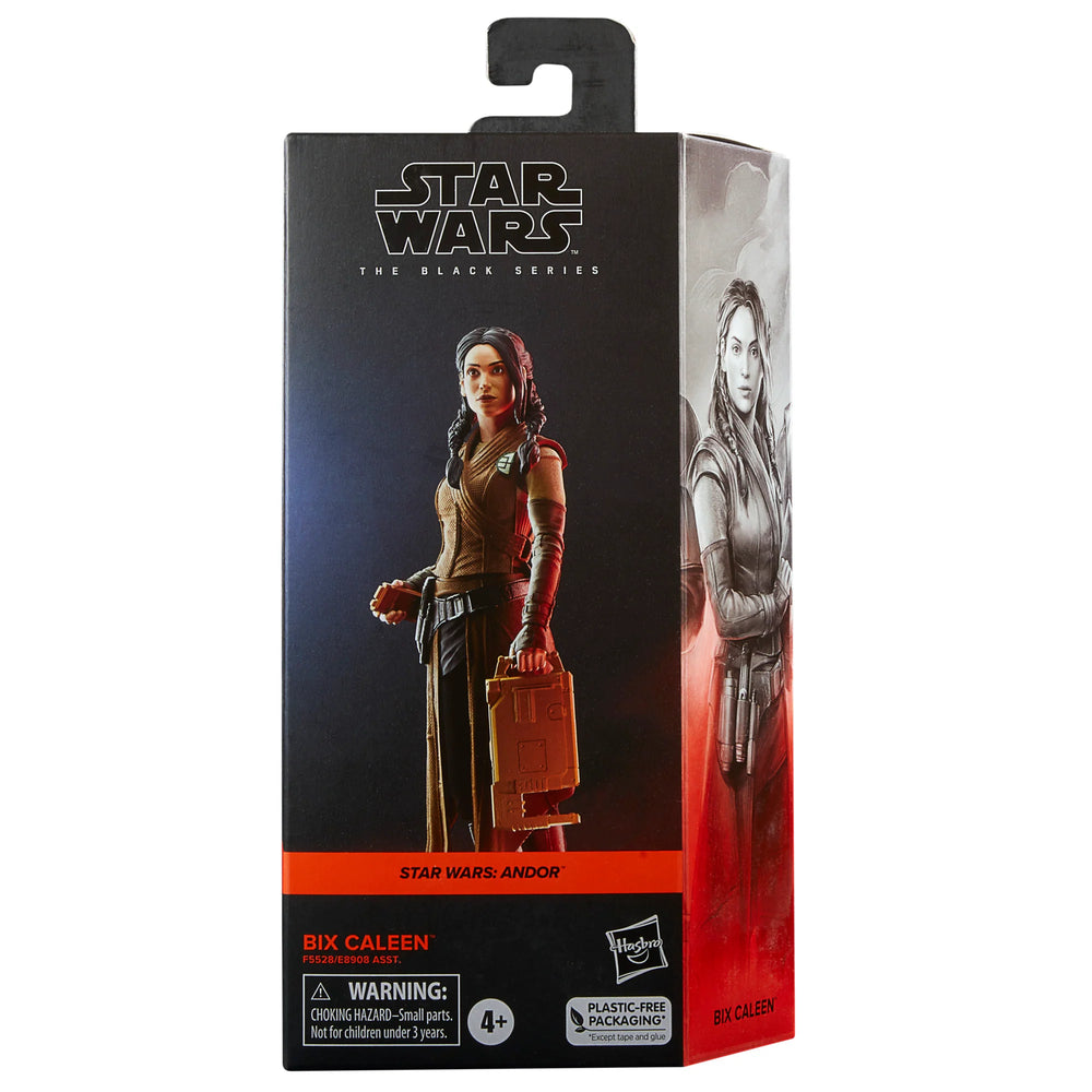 
                  
                    Star Wars The Black Series Bix Caleen action figure, featuring the character from Star Wars: Andor. The figure is complete with a character-inspired accessory and offers multiple points of articulation for dynamic posing.
                  
                