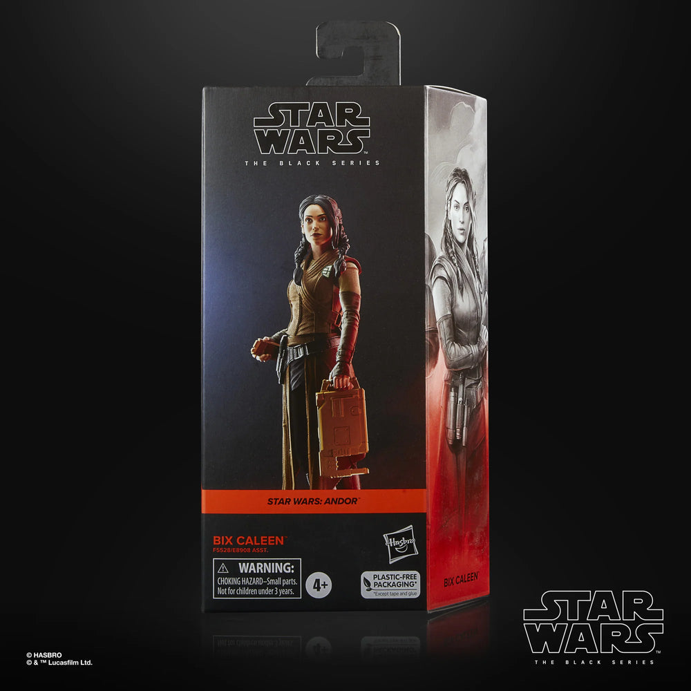 
                  
                    Star Wars The Black Series Bix Caleen action figure, featuring the character from Star Wars: Andor. The figure is complete with a character-inspired accessory and offers multiple points of articulation for dynamic posing.
                  
                