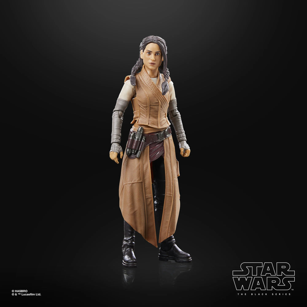 Star Wars The Black Series Bix Caleen action figure, featuring the character from Star Wars: Andor. The figure is complete with a character-inspired accessory and offers multiple points of articulation for dynamic posing.