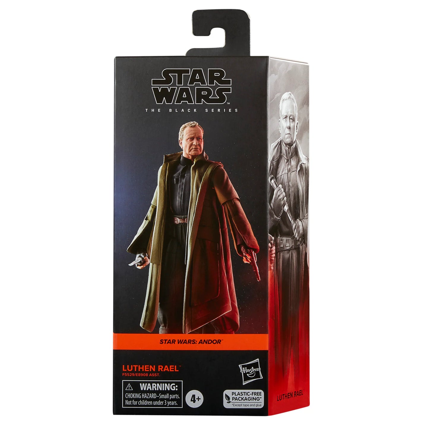 
                  
                    A 6-inch scale Luthen Rael action figure from Star Wars The Black Series, reflecting detailed craftsmanship, and multiple points of articulation, designed to replicate the character from Star Wars: Andor.
                  
                