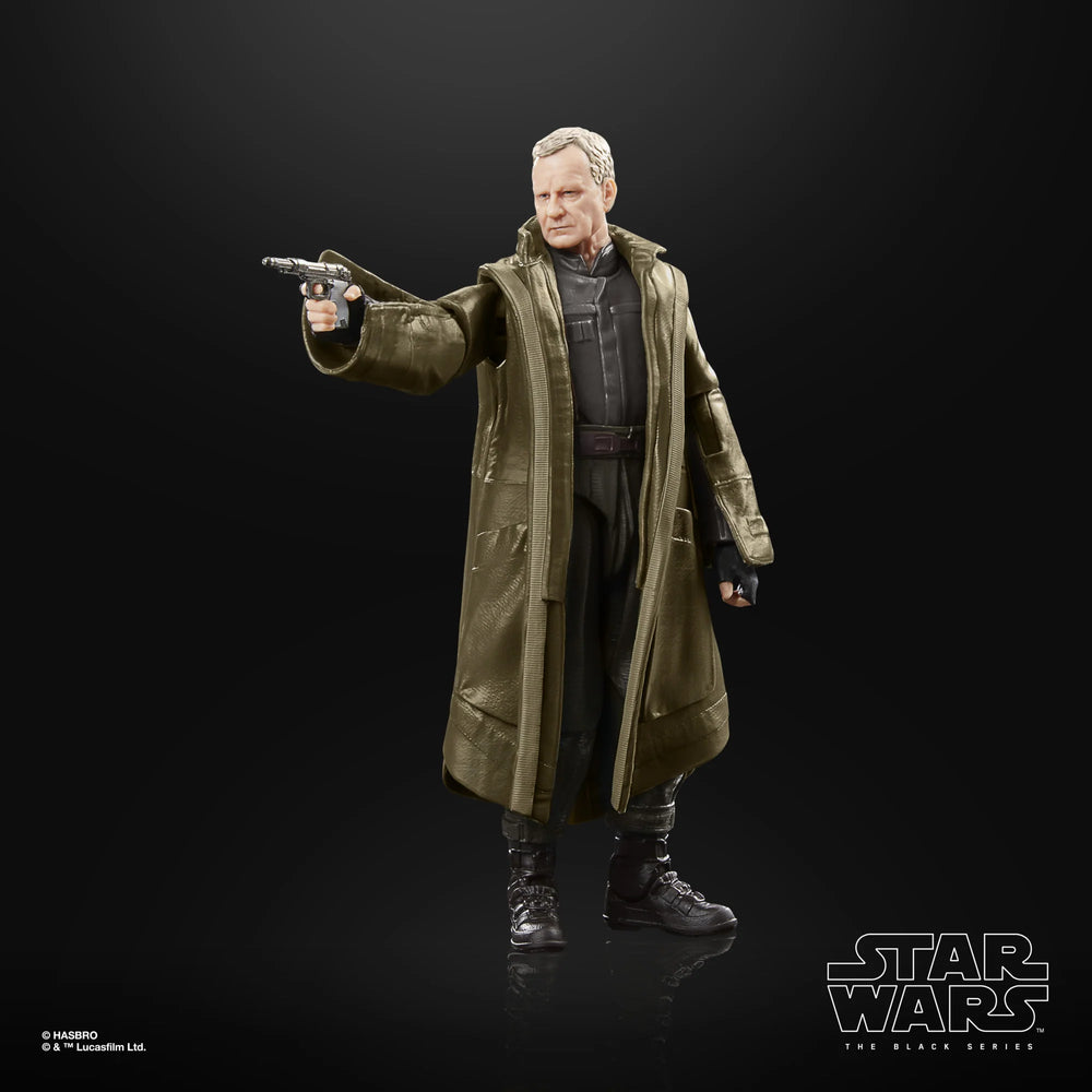 
                  
                    A 6-inch scale Luthen Rael action figure from Star Wars The Black Series, reflecting detailed craftsmanship, and multiple points of articulation, designed to replicate the character from Star Wars: Andor.
                  
                