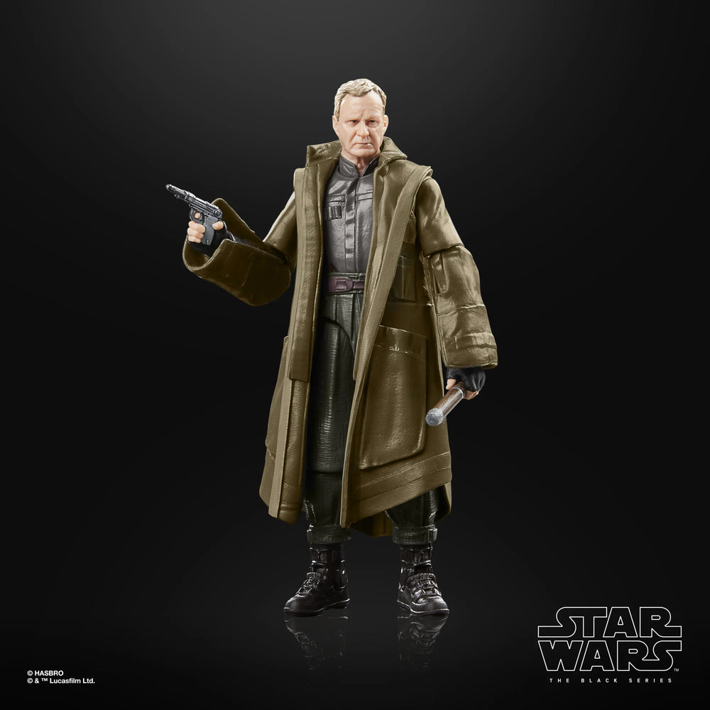 
                  
                    A 6-inch scale Luthen Rael action figure from Star Wars The Black Series, reflecting detailed craftsmanship, and multiple points of articulation, designed to replicate the character from Star Wars: Andor.
                  
                