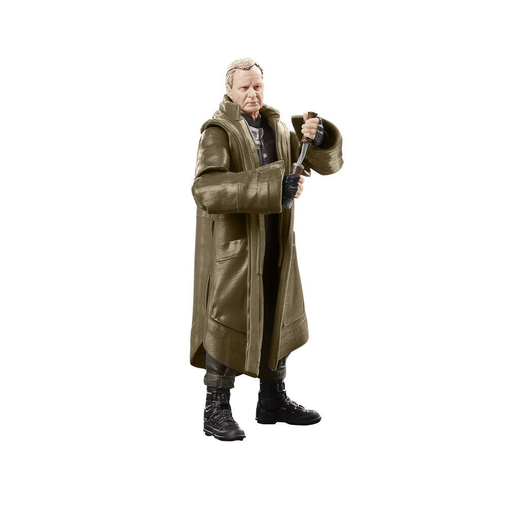 
                  
                    A 6-inch scale Luthen Rael action figure from Star Wars The Black Series, reflecting detailed craftsmanship, and multiple points of articulation, designed to replicate the character from Star Wars: Andor.
                  
                