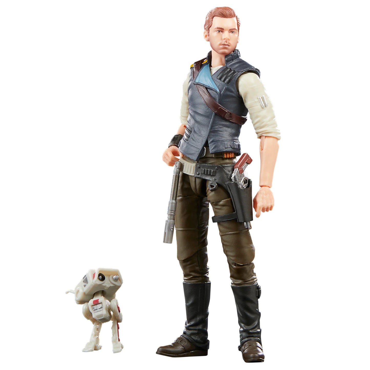 
                  
                    Star Wars The Black Series Cal Kestis action figure, featuring the character from Star Wars Jedi: Survivor. The figure comes with two character-inspired accessories and offers multiple points of articulation for dynamic posing.
                  
                