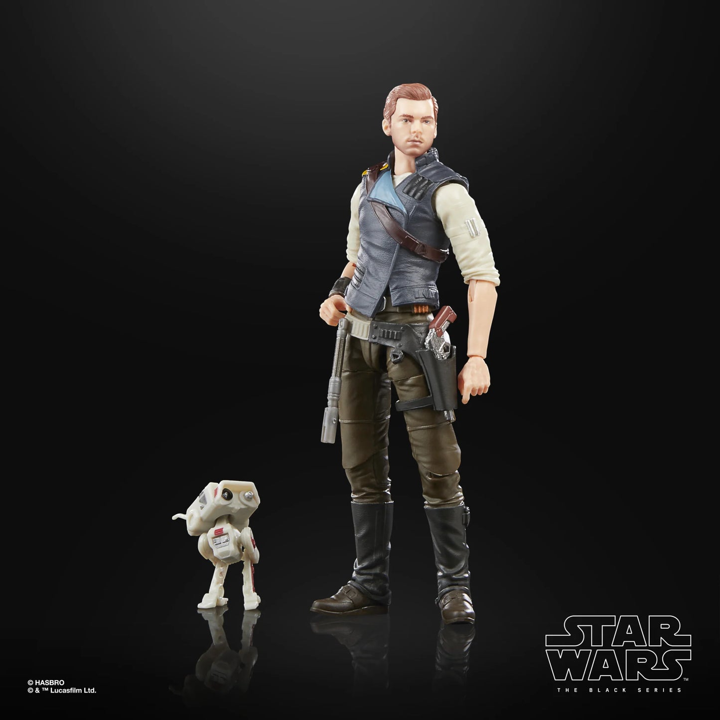 
                  
                    Star Wars The Black Series Cal Kestis action figure, featuring the character from Star Wars Jedi: Survivor. The figure comes with two character-inspired accessories and offers multiple points of articulation for dynamic posing.
                  
                