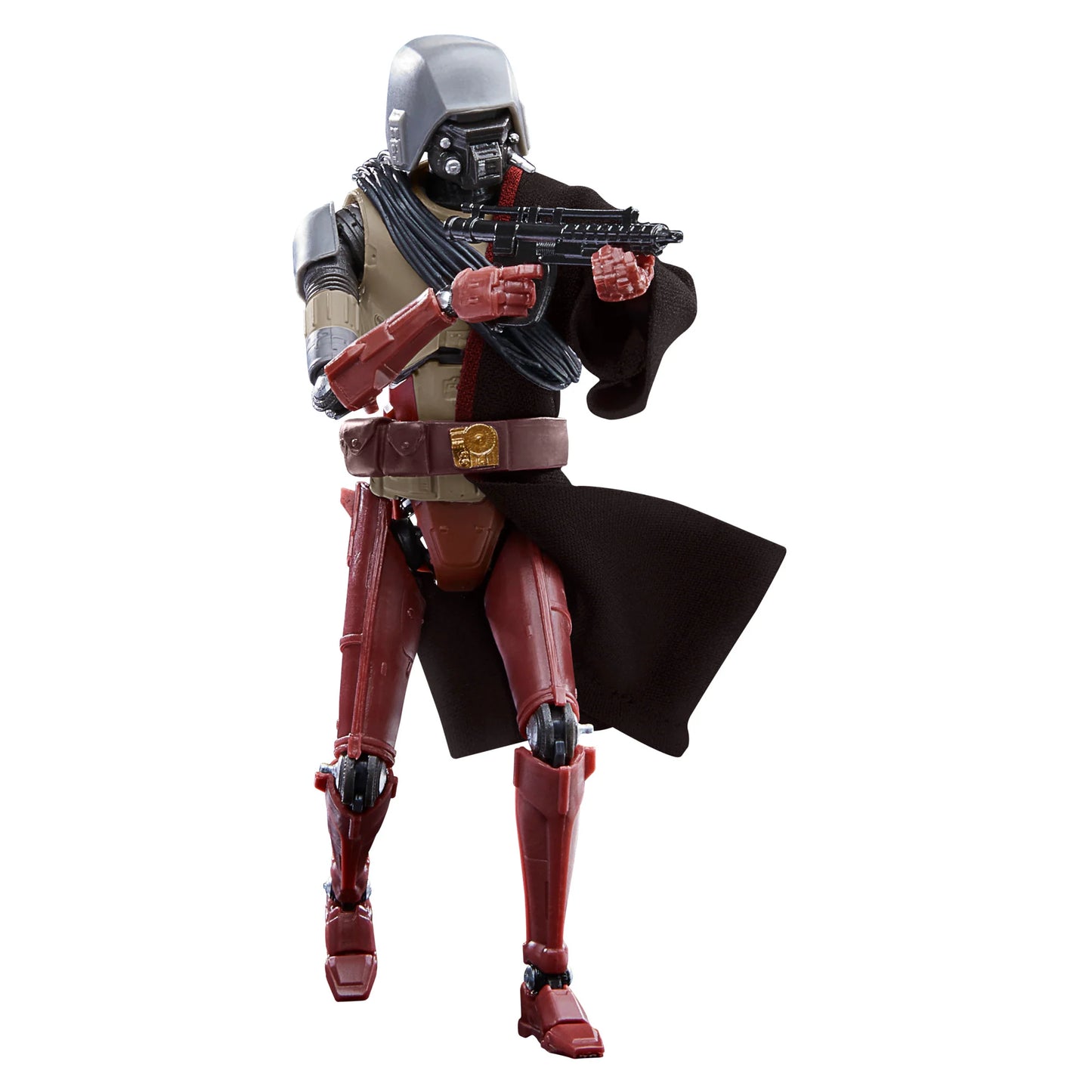 
                  
                    A detailed 6-inch Star Wars The Black Series HK-87 action figure, depicting the antiquated assassin droid design from The Mandalorian, complete with a character-inspired accessory and multiple points of articulation.
                  
                