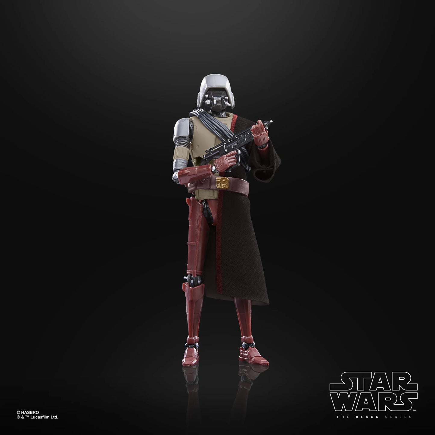 
                  
                    A detailed 6-inch Star Wars The Black Series HK-87 action figure, depicting the antiquated assassin droid design from The Mandalorian, complete with a character-inspired accessory and multiple points of articulation.
                  
                