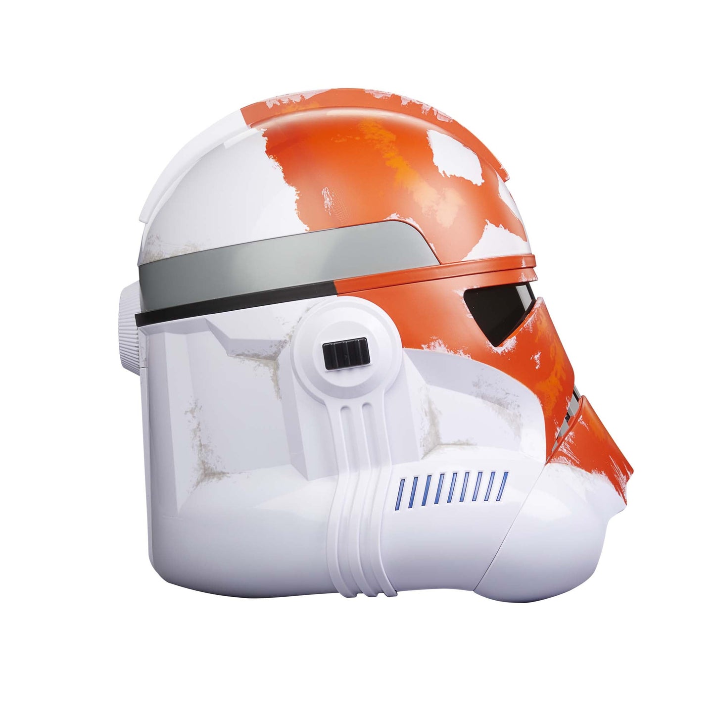 
                  
                    A premium full-scale Star Wars The Black Series Clone Trooper Helmet, adorned in the 332nd Ahsoka’s Clone Trooper design, features voice-changing technology to immerse fans in the Star Wars saga.
                  
                