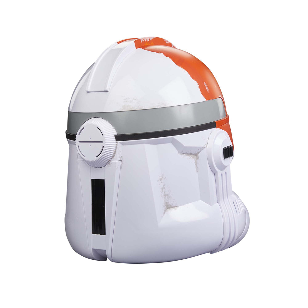 
                  
                    A premium full-scale Star Wars The Black Series Clone Trooper Helmet, adorned in the 332nd Ahsoka’s Clone Trooper design, features voice-changing technology to immerse fans in the Star Wars saga.
                  
                