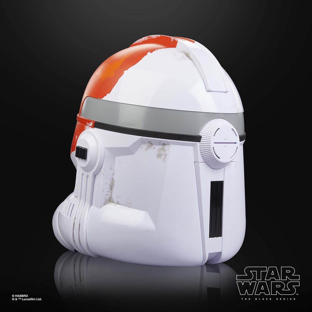 
                  
                    A premium full-scale Star Wars The Black Series Clone Trooper Helmet, adorned in the 332nd Ahsoka’s Clone Trooper design, features voice-changing technology to immerse fans in the Star Wars saga.
                  
                