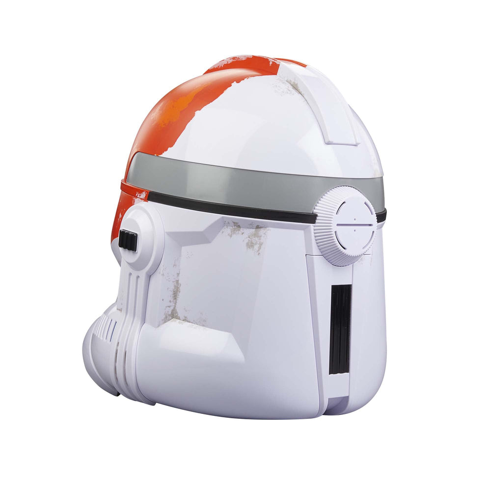 
                  
                    A premium full-scale Star Wars The Black Series Clone Trooper Helmet, adorned in the 332nd Ahsoka’s Clone Trooper design, features voice-changing technology to immerse fans in the Star Wars saga.
                  
                