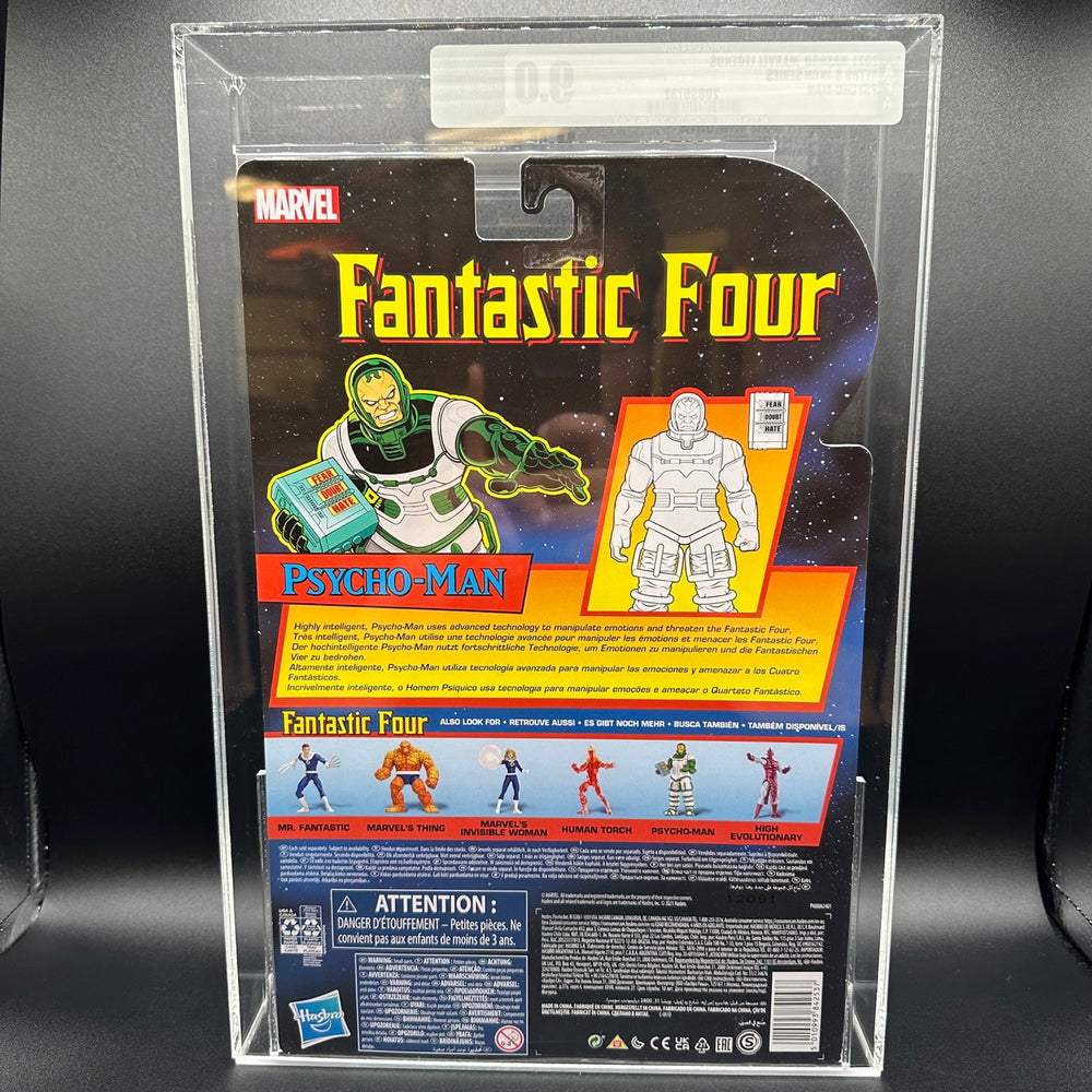 
                  
                    Marvel Legends Series Retro Fantastic Four Psycho-Man AFA 9.0 action figure.
                  
                
