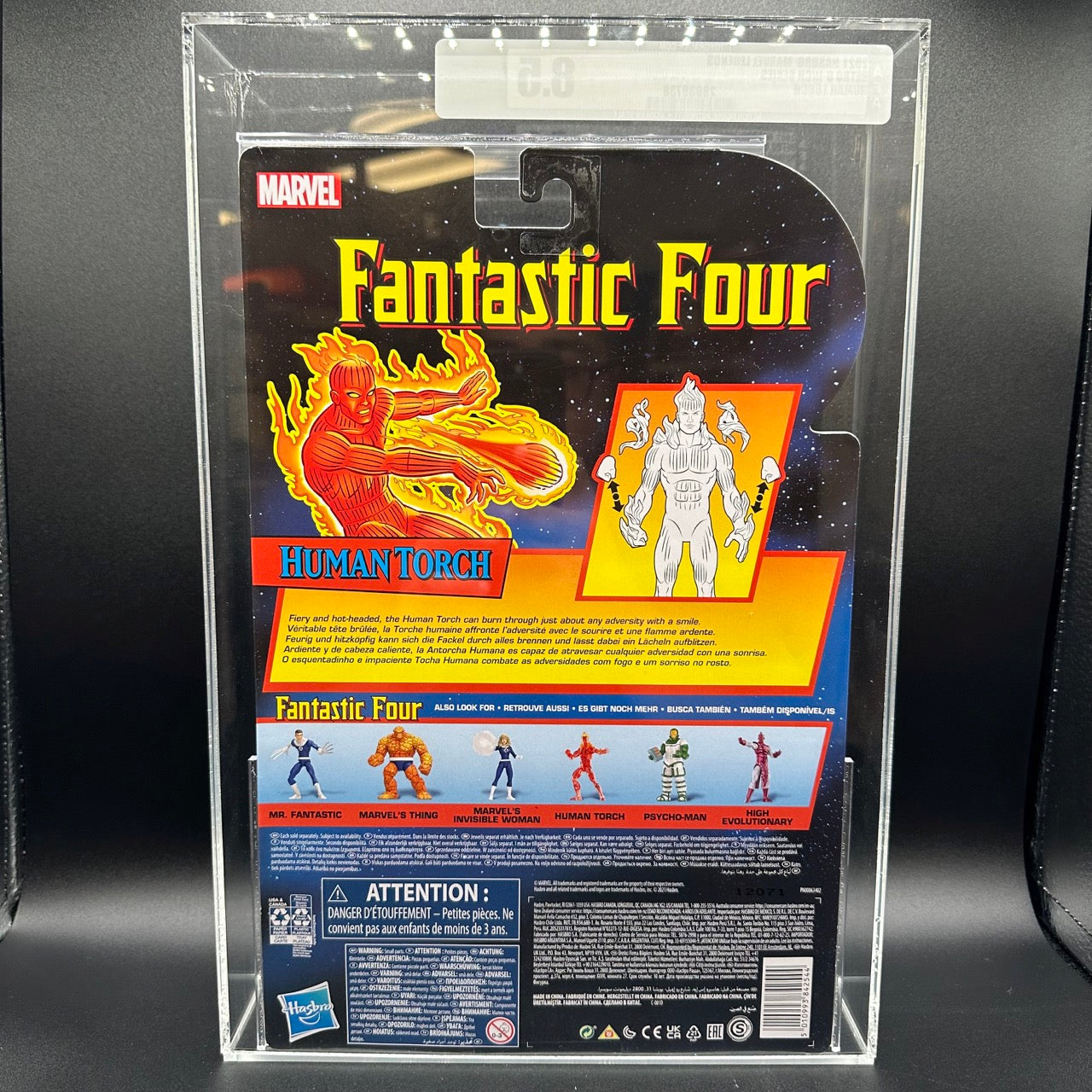 
                  
                    Marvel Legends Series Retro Fantastic Four The Human Torch action figure.
                  
                