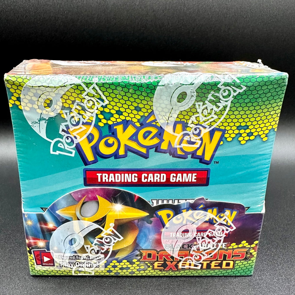 
                  
                    Image of Pokémon Dragons Exalted Booster Box with 36 packs of 10 random cards from the Dragons Exalted set, perfect for the collectors and dragon-type Pokémon enthusiasts.
                  
                