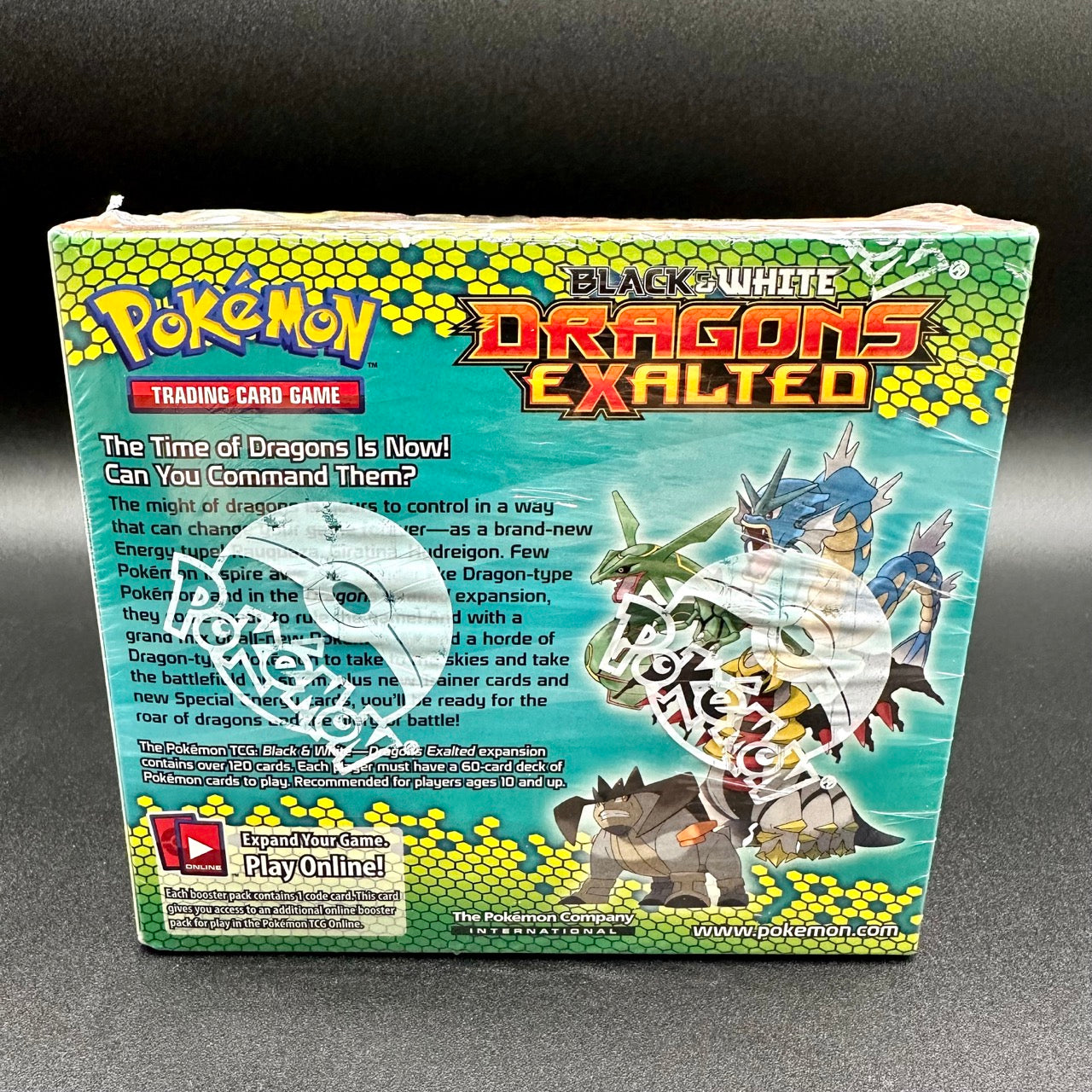 
                  
                    Image of Pokémon Dragons Exalted Booster Box with 36 packs of 10 random cards from the Dragons Exalted set, perfect for the collectors and dragon-type Pokémon enthusiasts.
                  
                