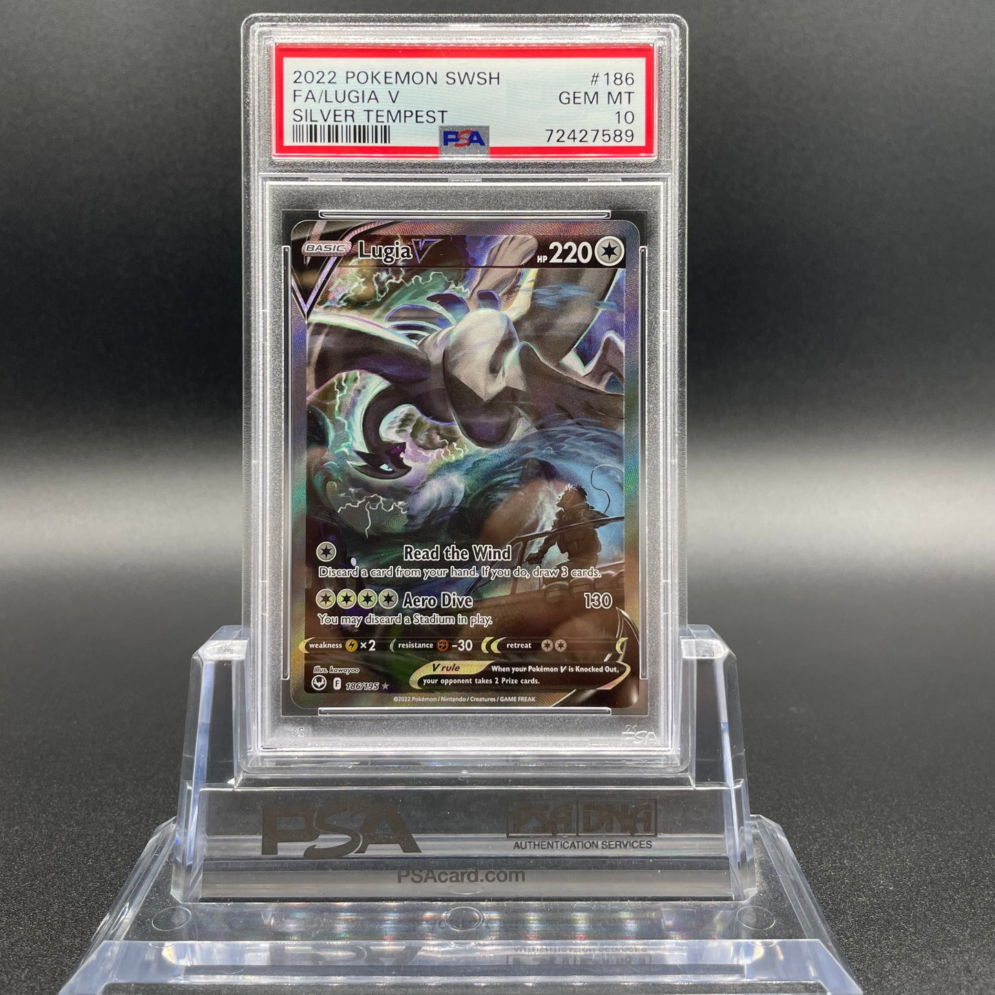 
                  
                    Lugia V (Alternate Full Art) - SWSH12: Silver Tempest (SWSH12) PSA 10: 72427589
                  
                