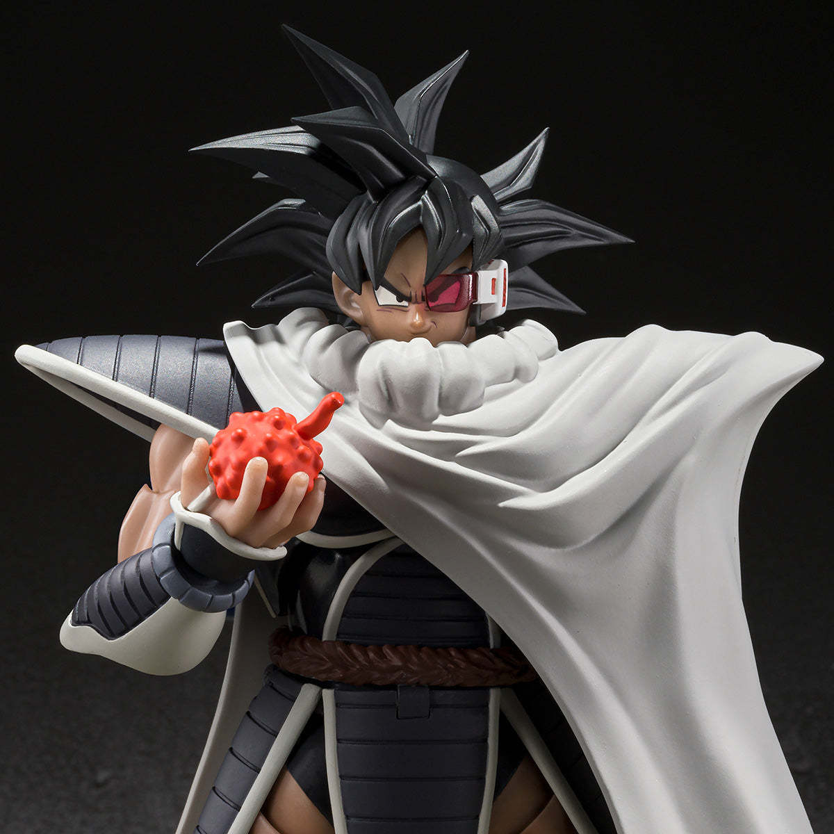 
                  
                    An articulated 5.7-inch S.H.Figuarts Turles action figure from Dragon Ball Z: The Tree of Might. The figure is detailed with various accessories including a hand holding the Tree of Might fruit, cape, crossed arms, and an energy attack effect.
                  
                