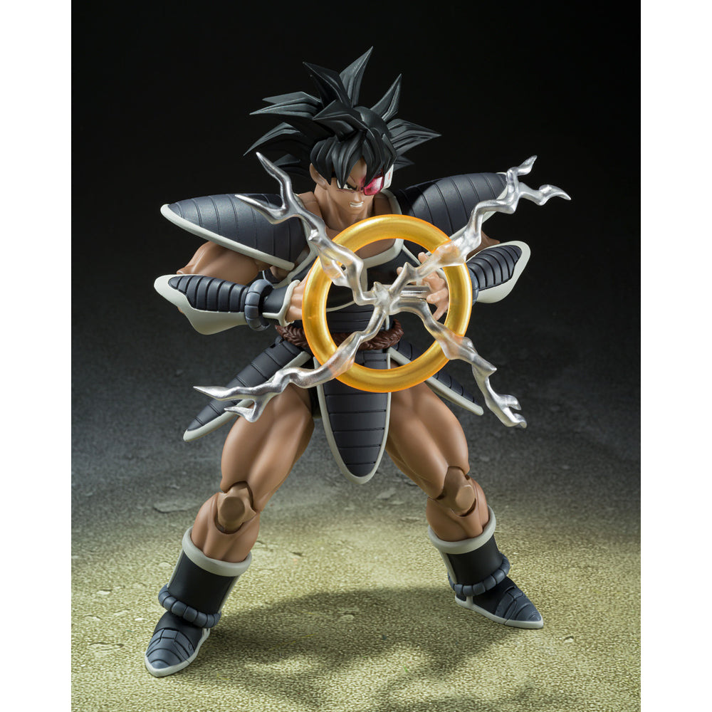 
                  
                    An articulated 5.7-inch S.H.Figuarts Turles action figure from Dragon Ball Z: The Tree of Might. The figure is detailed with various accessories including a hand holding the Tree of Might fruit, cape, crossed arms, and an energy attack effect.
                  
                