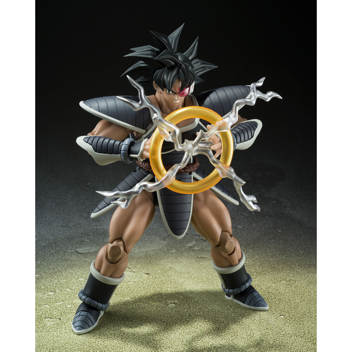 
                  
                    An articulated 5.7-inch S.H.Figuarts Turles action figure from Dragon Ball Z: The Tree of Might. The figure is detailed with various accessories including a hand holding the Tree of Might fruit, cape, crossed arms, and an energy attack effect.
                  
                