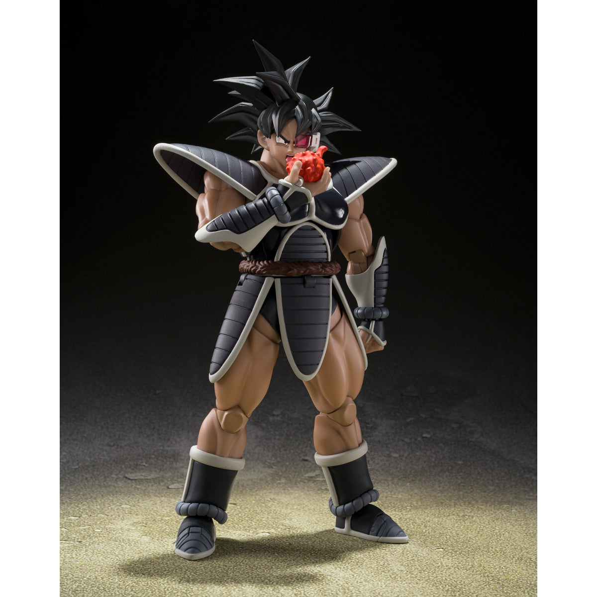 
                  
                    An articulated 5.7-inch S.H.Figuarts Turles action figure from Dragon Ball Z: The Tree of Might. The figure is detailed with various accessories including a hand holding the Tree of Might fruit, cape, crossed arms, and an energy attack effect.
                  
                
