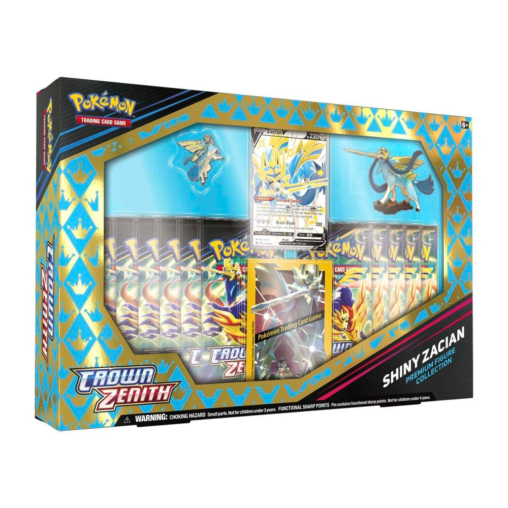 
                  
                    Pokémon TCG: Colección de figuras premium Crown Zenith (Zamazenta brillante y Zacian)
                  
                