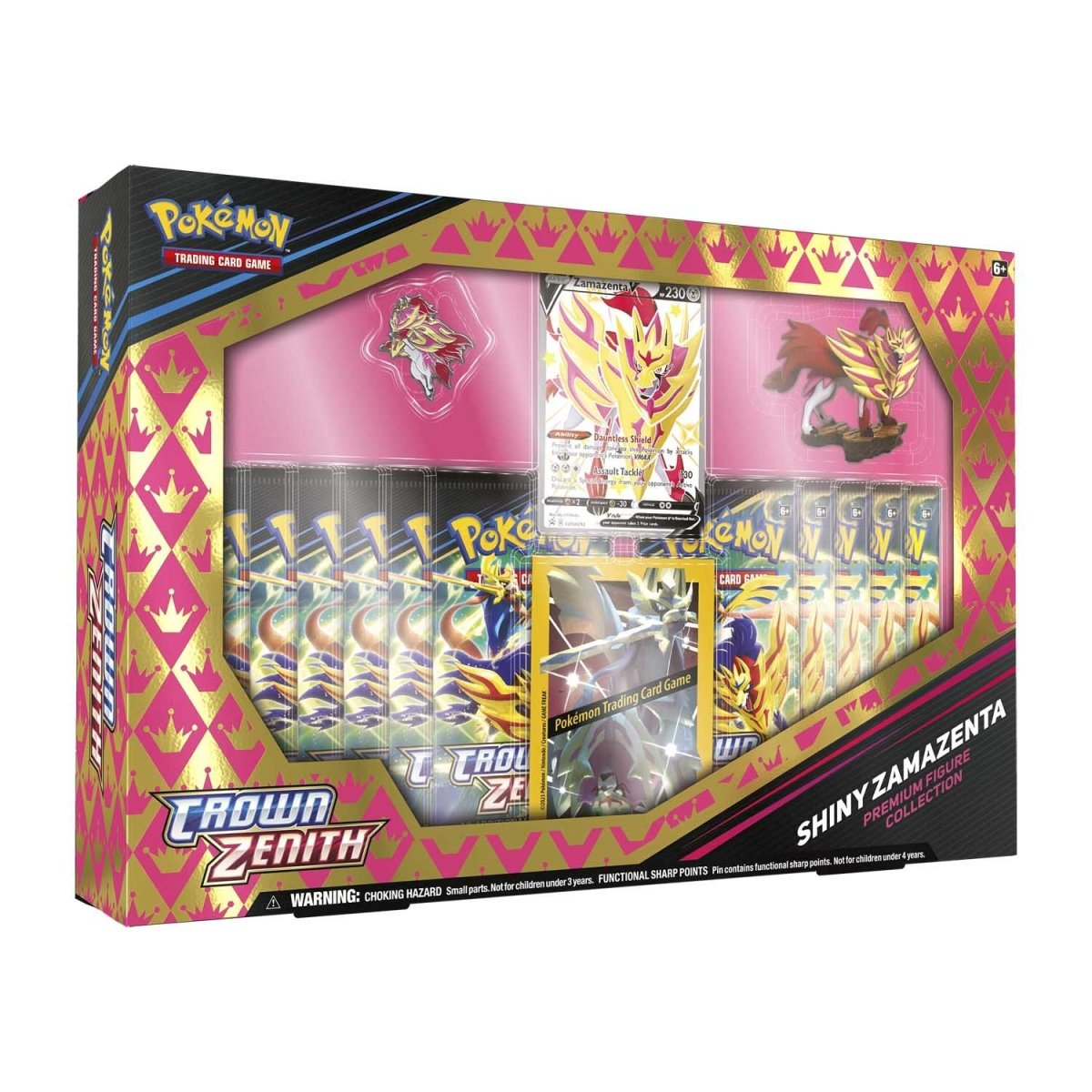
                  
                    Pokémon TCG: Colección de figuras premium Crown Zenith (Zamazenta brillante y Zacian)
                  
                