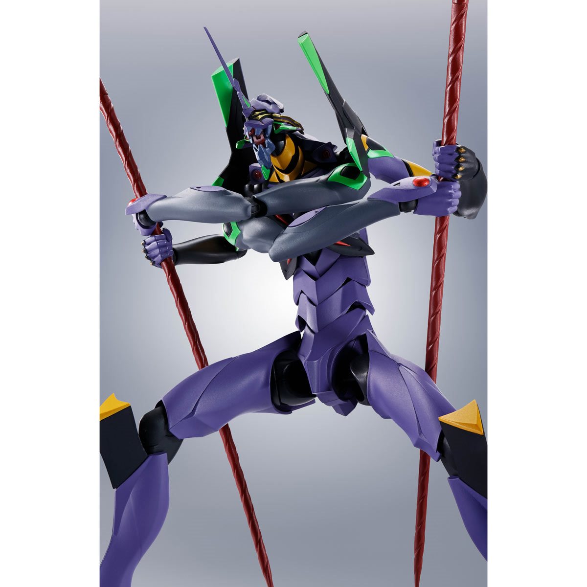 
                  
                    The highly detailed, fully articulated Robot Spirits EVA-13 (3.0+1.0) figure from "Rebuild of Evangelion", complete with multiple pairs of hands, optional arms, an additional chest, and the Spears of Longinus and Cassius.
                  
                