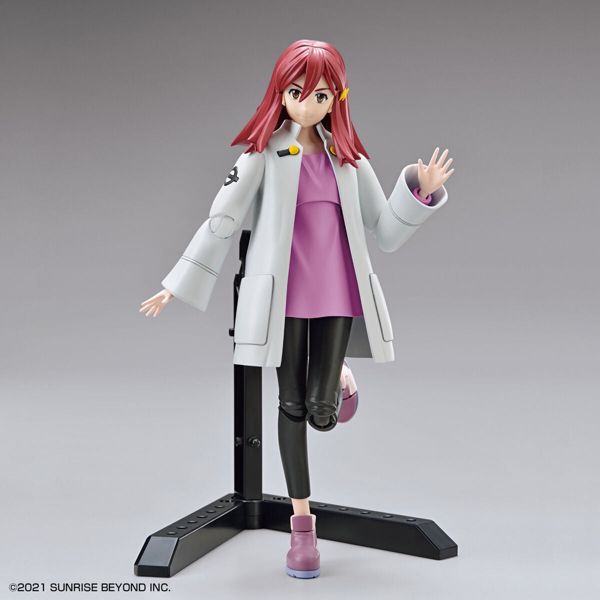 
                  
                    Image displaying Kyoukai Senki Figure-rise Standard Shion Shishibe Model Kit including figure of Shion Shishibe, interchangeable faceplates and hands, the AI mascot I-LeS Nayuta, a display stand, stickers, water transfer expression decals, and a set of instructions.
                  
                