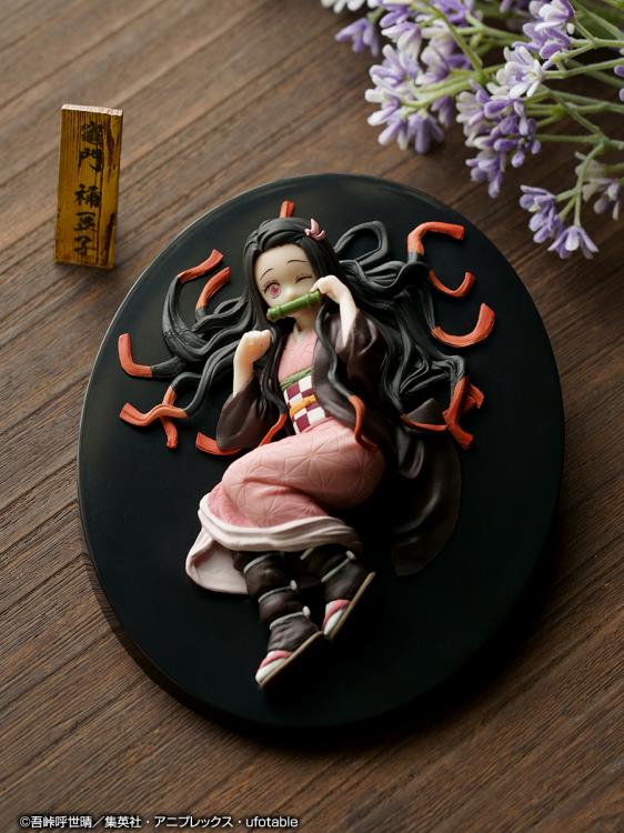 
                  
                    Demon Slayer: Kimetsu no Yaiba Ichibansho Nezuko Kamado (Hold the Sword at Dawn) Figure - A highly detailed plastic figure of Nezuko Kamado from the anime series. Stands approximately 4.7 inches (11.94cm) tall.
                  
                