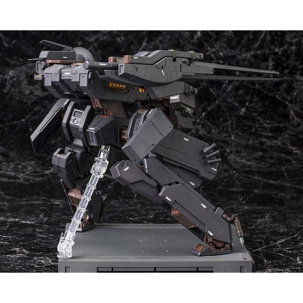 
                  
                    Metal Gear Solid METAL GEAR REX Black Version 1:100 Scale Model Kit featuring a sleek black REX, four unpainted mini-figures, new decals, and a hangar-themed base.
                  
                