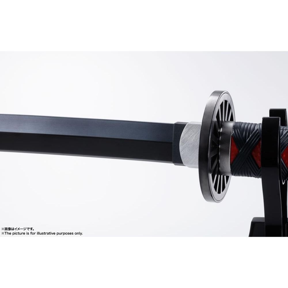 
                  
                    A life-sized Proplica replica of Tanjiro Kamado's Nichirin Sword from Demon Slayer: Kimetsu no Yaiba. The sword is made from ABS and diecast, featuring fine details, and can playback over 50 sounds from the anime.
                  
                