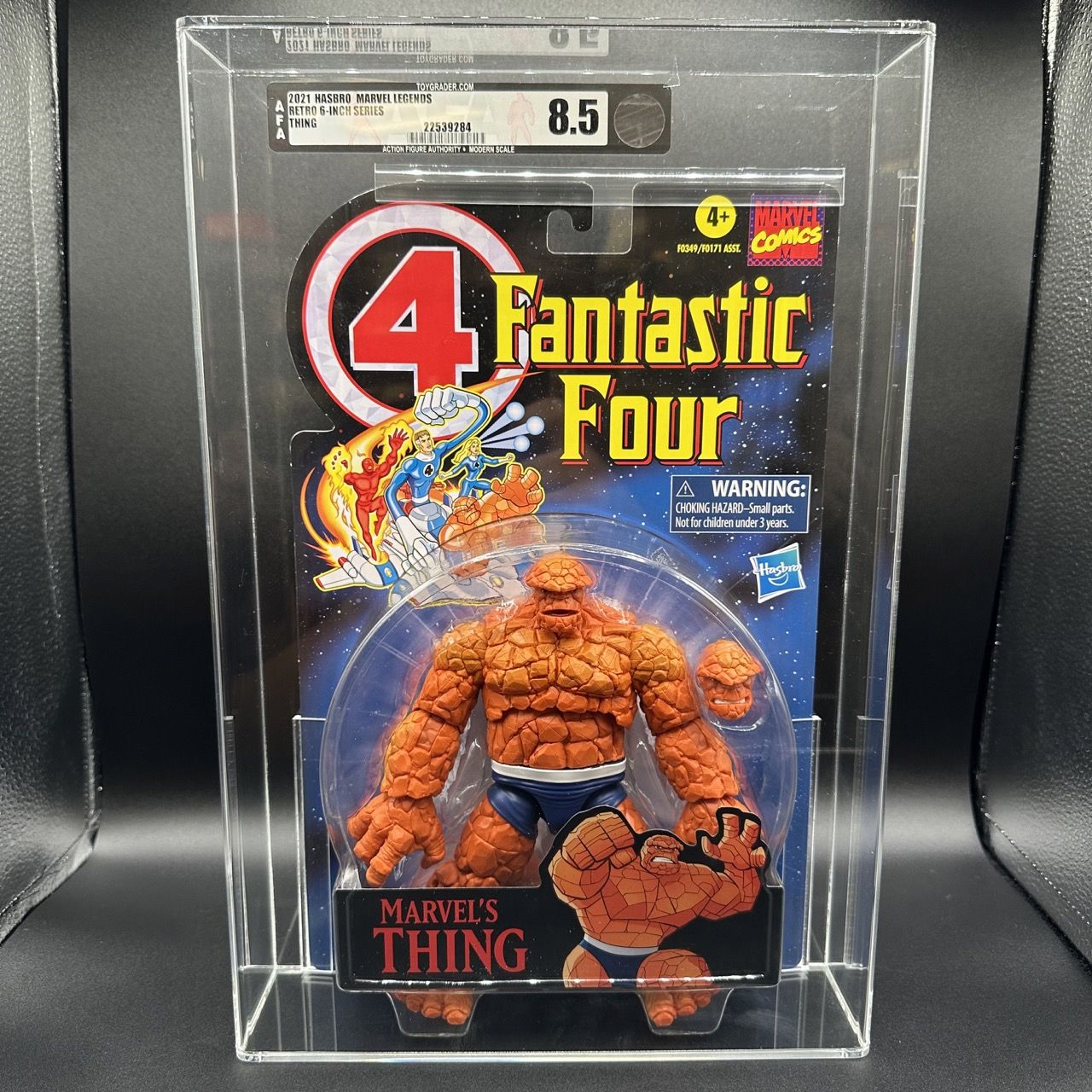 
                  
                    Marvel Legends Series Retro Fantastic Four Marvel's Thing AFA 8.5 action figure.
                  
                