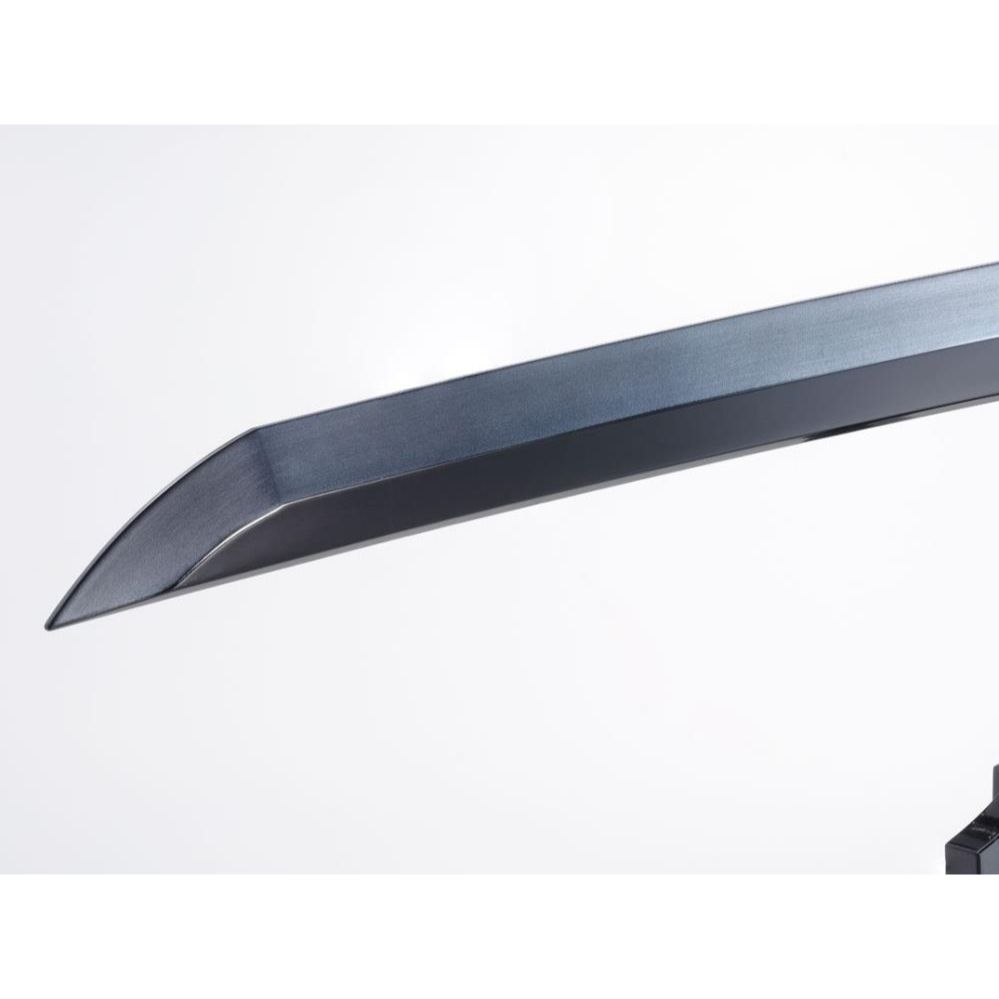 
                  
                    A life-sized Proplica replica of Tanjiro Kamado's Nichirin Sword from Demon Slayer: Kimetsu no Yaiba. The sword is made from ABS and diecast, featuring fine details, and can playback over 50 sounds from the anime.
                  
                