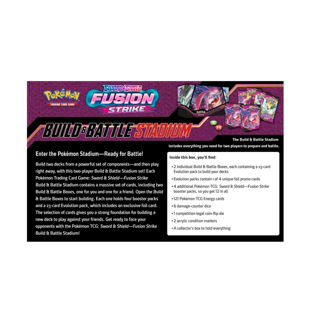 
                  
                    Pokémon TCG Sword & Shield Fusion Strike Build & Battle Stadium
                  
                