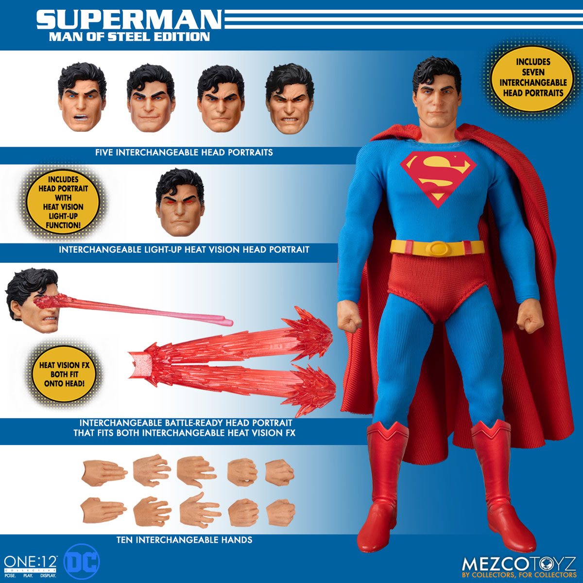 
                  
                    Mezco Superman: Man of Steel Edition One:12 Collective Action Figure
                  
                