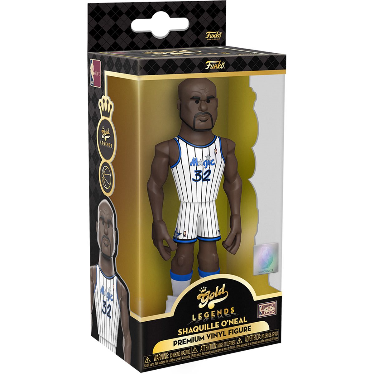 
                  
                    NBA: Orlando Magic Gold Legends Shaquille O'Neal Figura de vinilo premium de 5 pulgadas 
                  
                