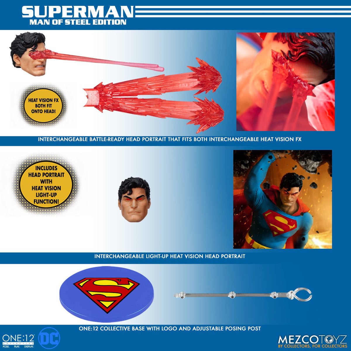 
                  
                    Mezco Superman: Man of Steel Edition One:12 Collective Action Figure
                  
                
