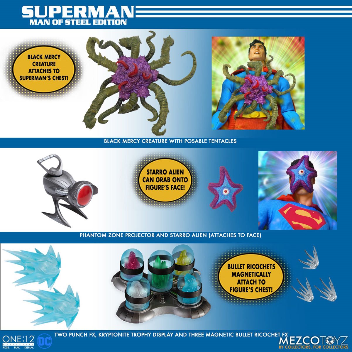
                  
                    Mezco Superman: Man of Steel Edition One:12 Collective Action Figure
                  
                